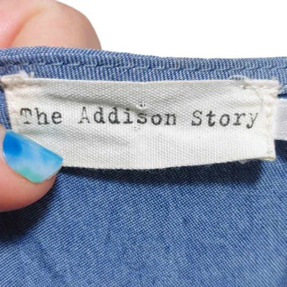 The Addison Story Blue Green Chevron Sleeveless Maxi Dress Women's Size Small S - Picture 11 of 13